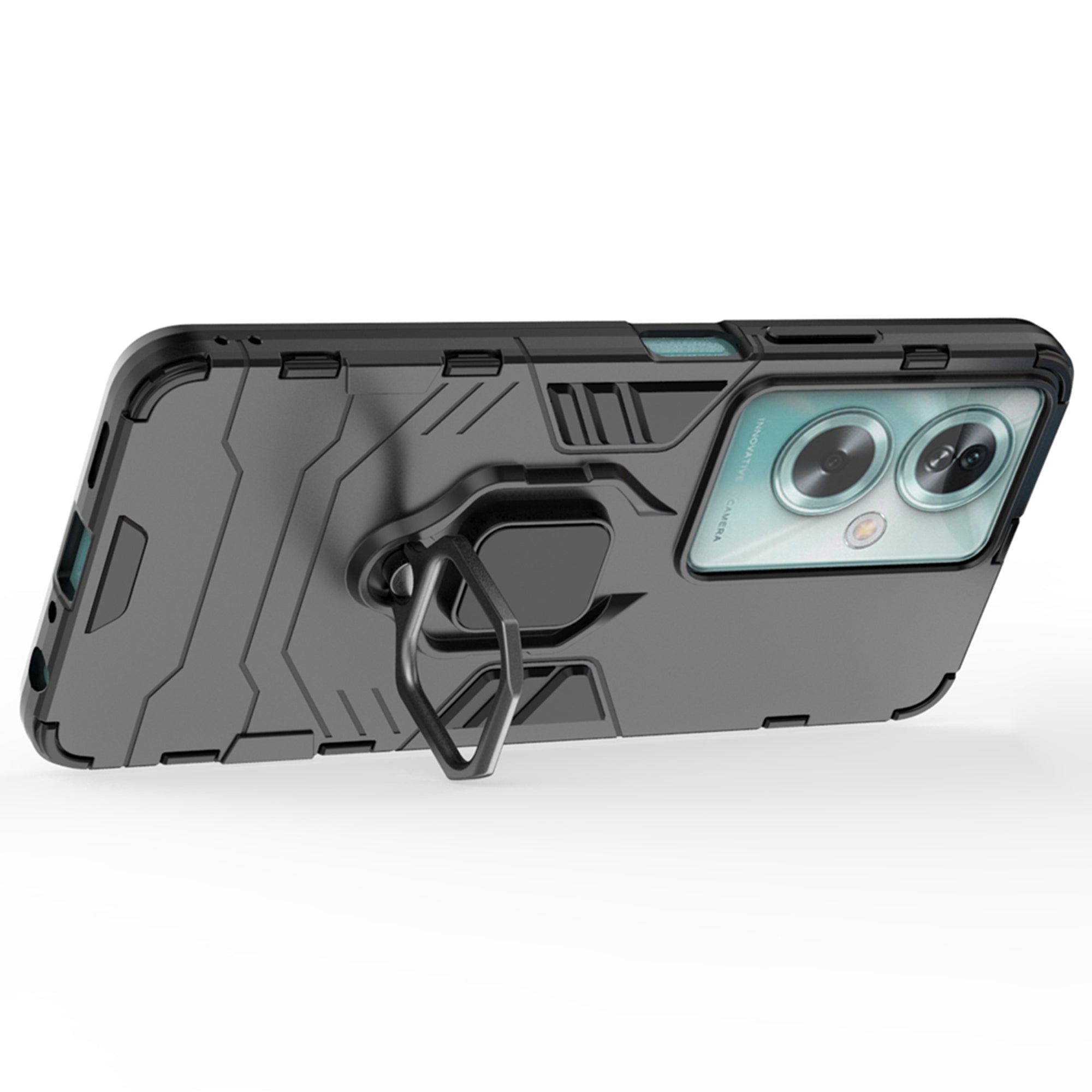For Oppo A79 5G / A2 5G Cell Phone Case PC+TPU Drop-resistant Kickstand Shell
