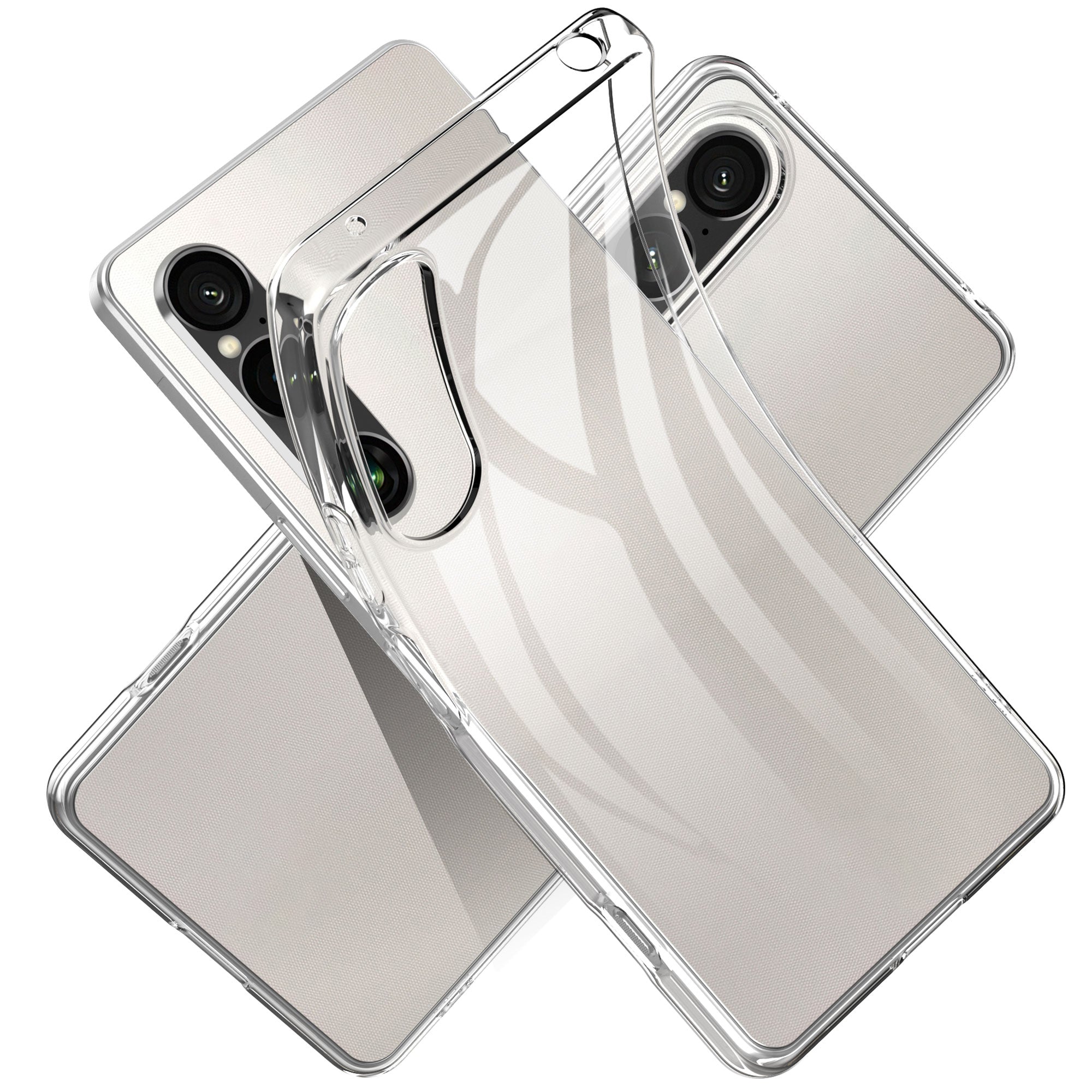 For Sony Xperia 1 VI Case Soft TPU Transparent Protective Phone Cover