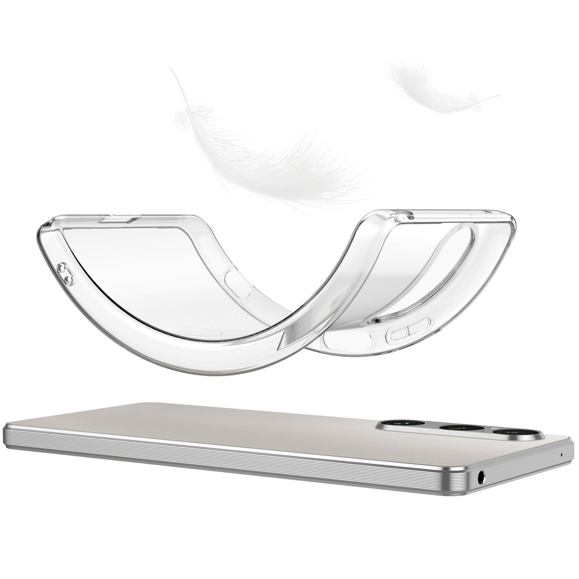 For Sony Xperia 1 VI Case Soft TPU Transparent Protective Phone Cover