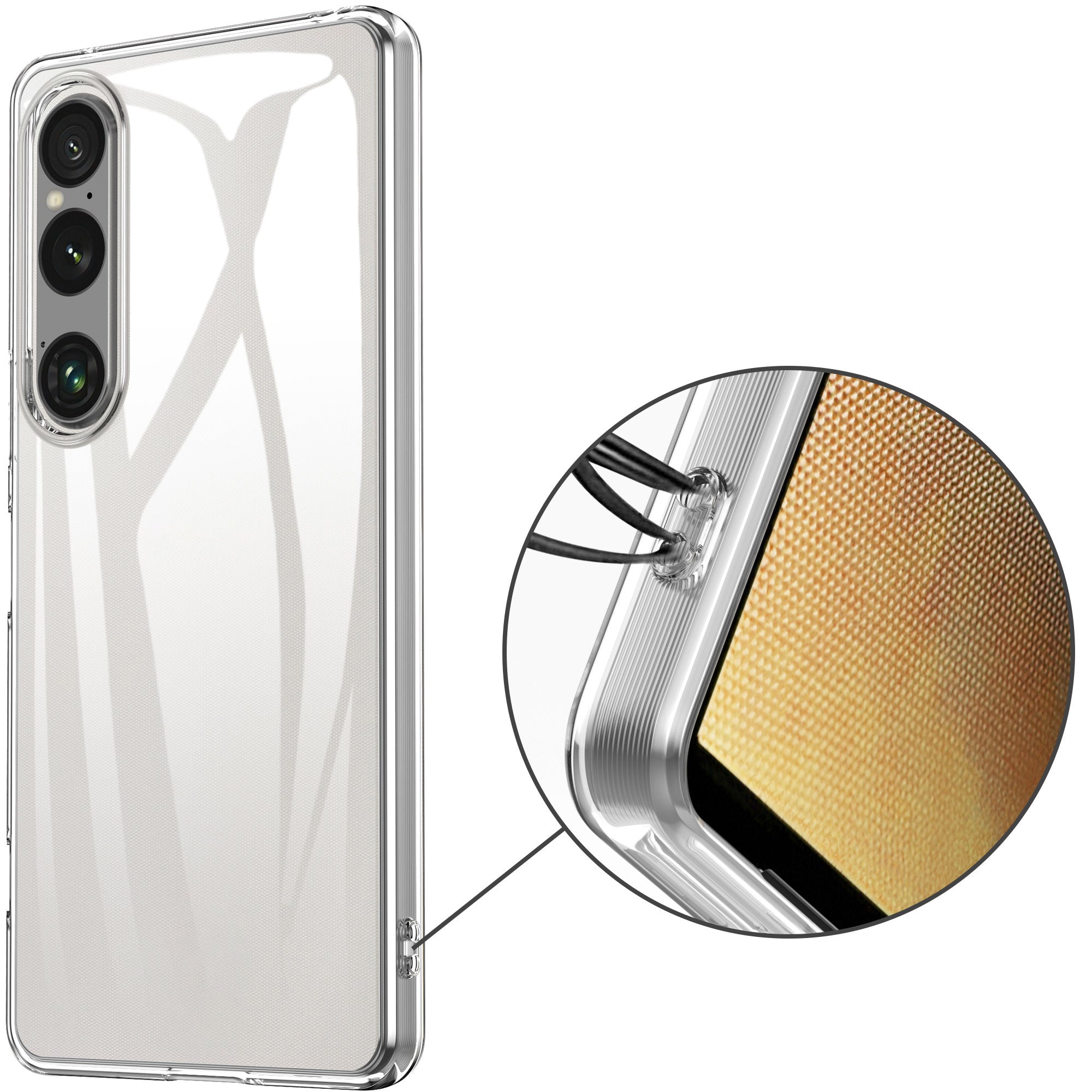 For Sony Xperia 1 VI Case Soft TPU Transparent Protective Phone Cover