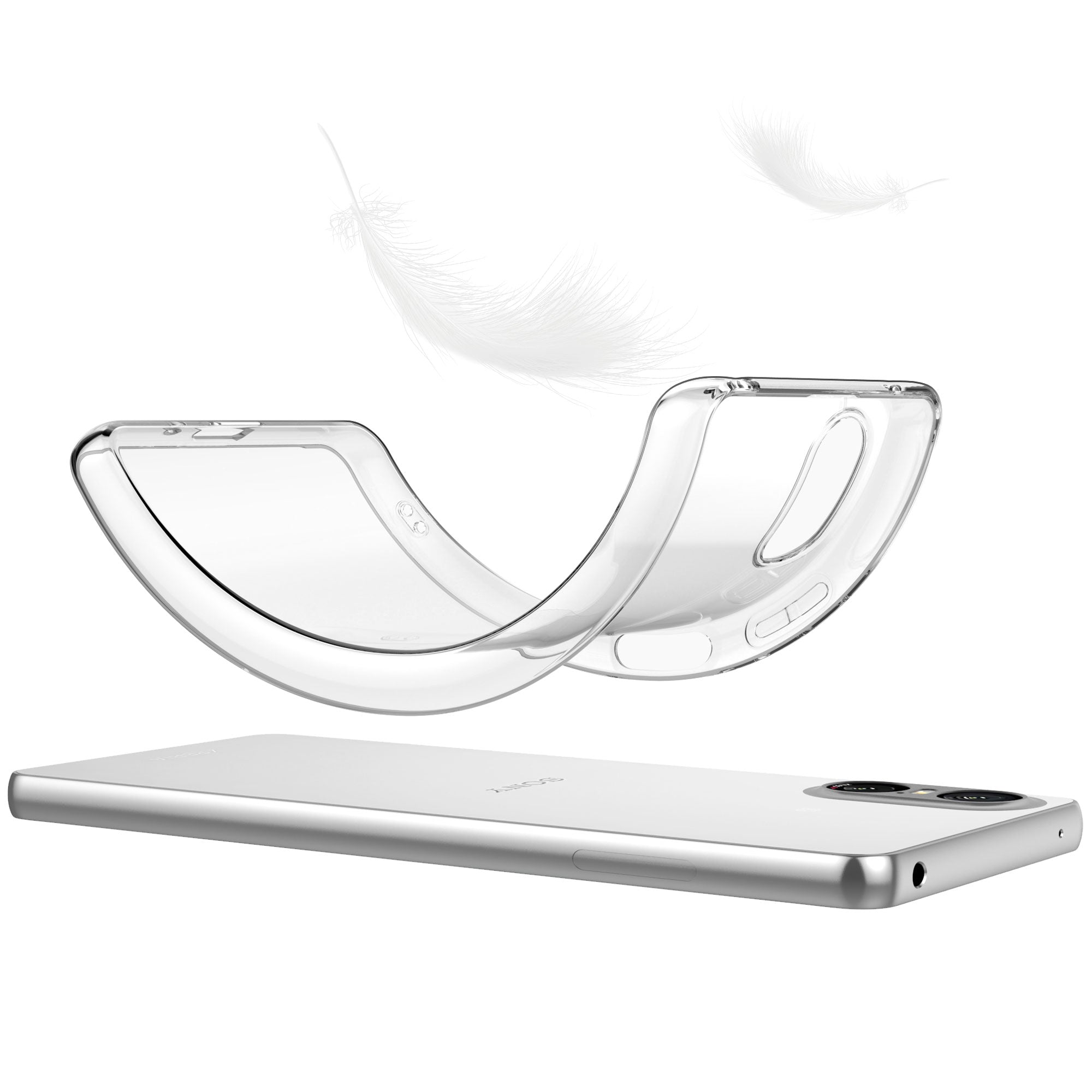 For Sony Xperia 10 VI Case Anti-fingerprint High Transparency TPU Phone Cover