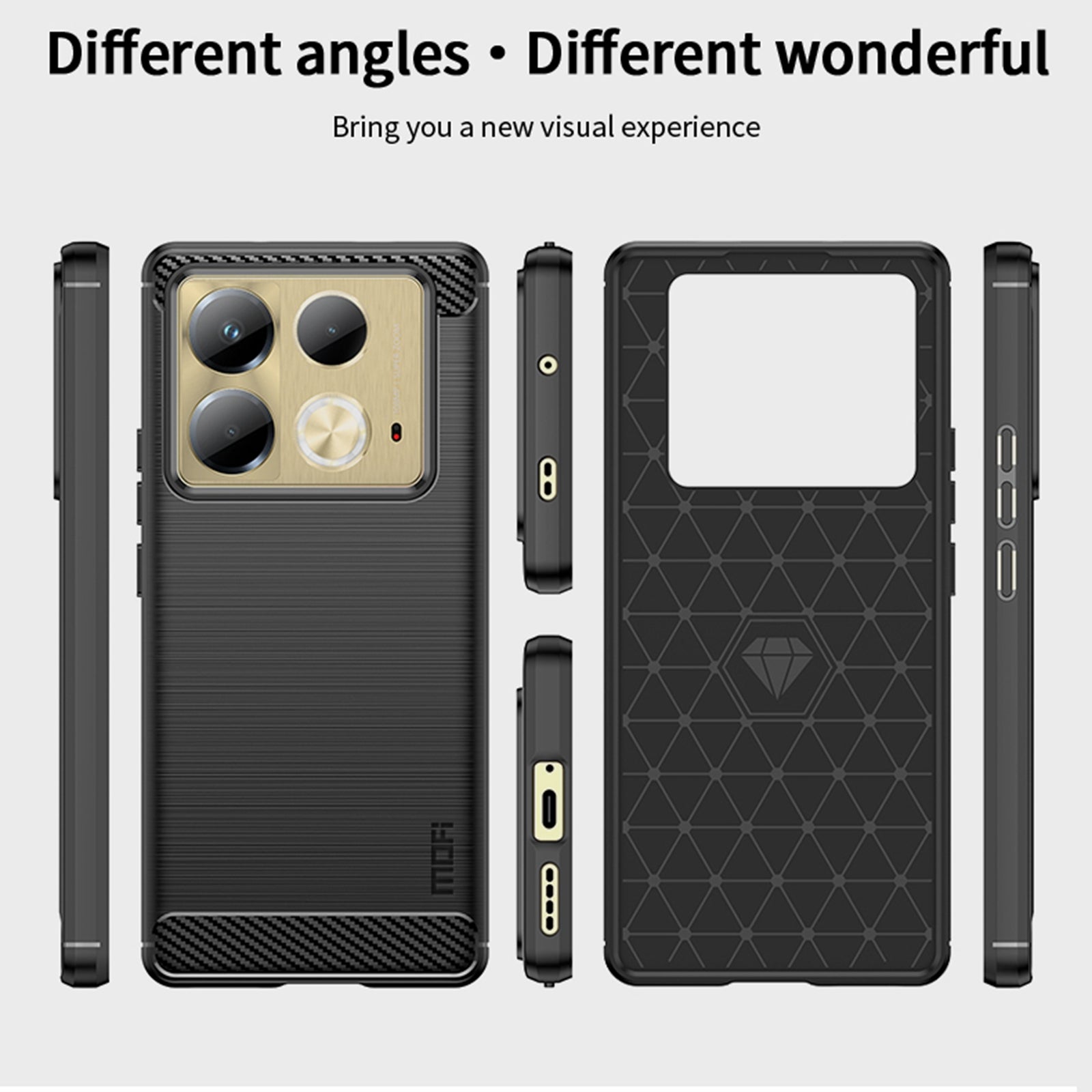 MOFI JK TPU Series-1 For Transsion Infinix Note 40 Drop-proof Case Brushed TPU Phone Cover