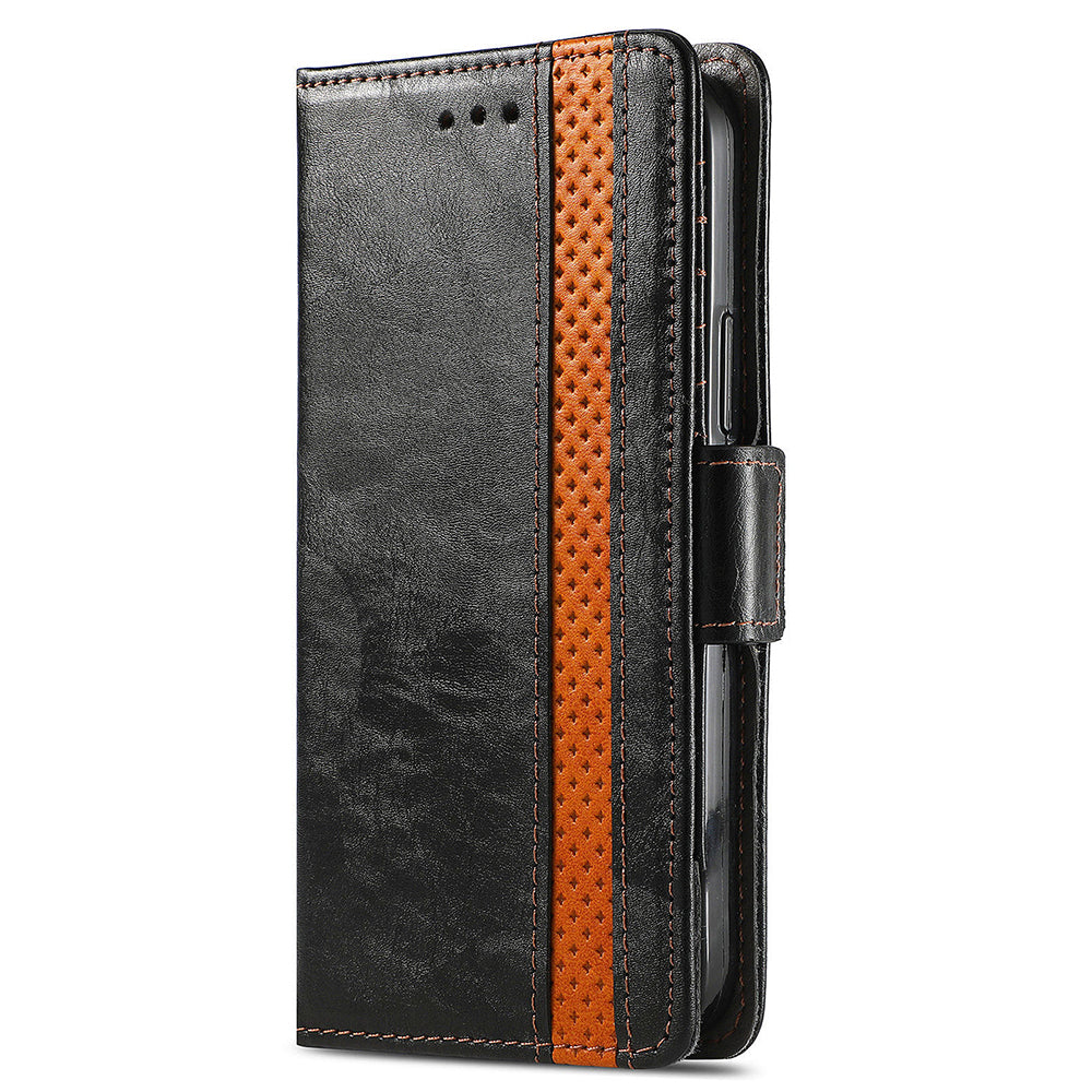 CASENEO 002 Series For Sony Xperia 5 V Leather Case Wallet Design Splicing Smart Phone Cover