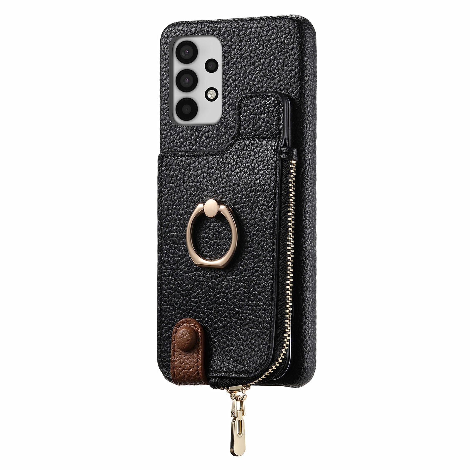 Y3 for Samsung Galaxy A53 5G Shockproof Case RFID Blocking Zipper Pocket Phone Cover