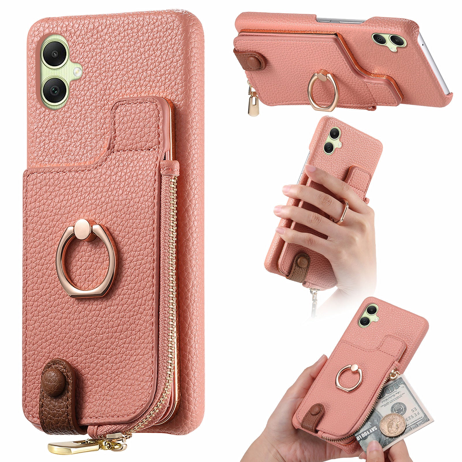 Y3 For Samsung Galaxy A05 4G Case RFID Blocking Leather+TPU Phone Protective Cover