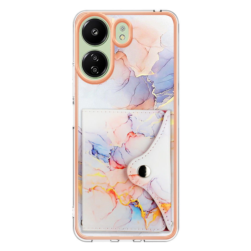 For Xiaomi Redmi 13C 4G / Poco C65 4G Case IMD Shock-Absorbent Phone Shell with Card Holder