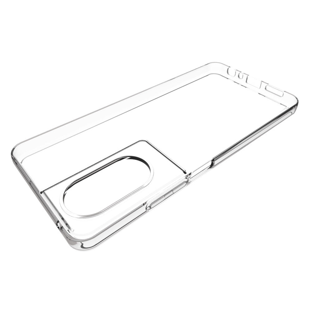 For TCL 50 SE Case Flexible TPU Clear Phone Cover with Big Lens Hole