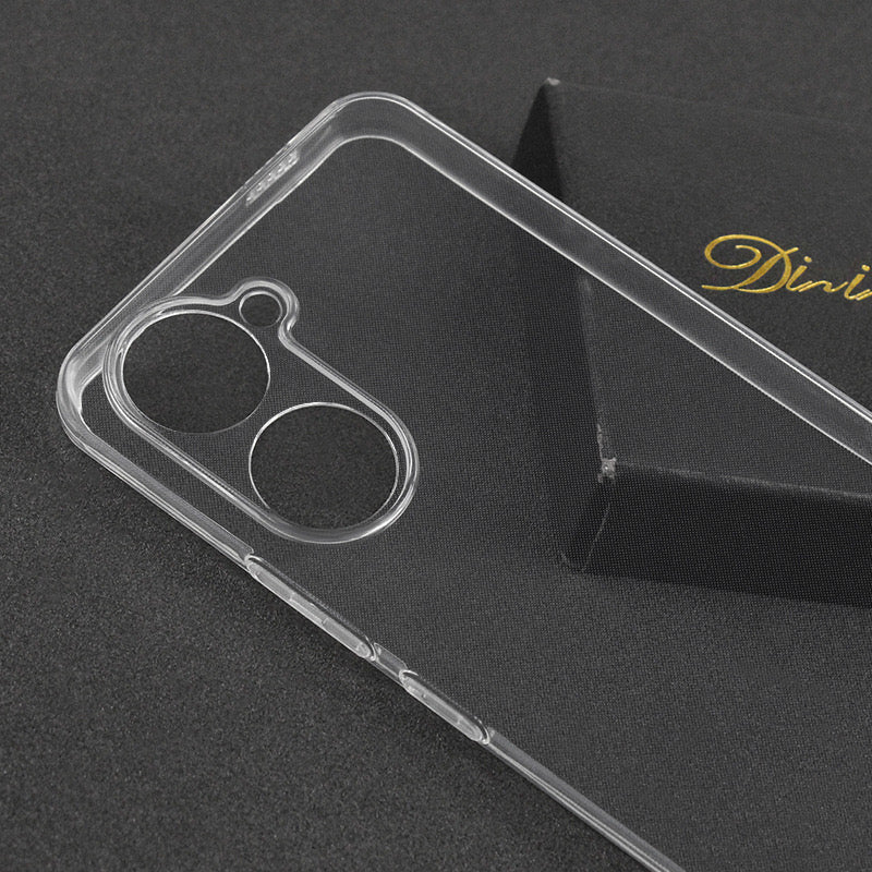 For vivo Y03 Soft TPU Case Precise Lens Cutout Transparent Phone Protective Cover
