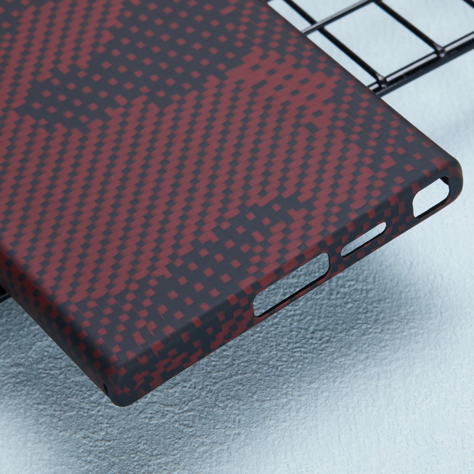 For Samsung Galaxy S24 Ultra Aramid Fiber Phone Case 600D Fine Texture Metal Lens Cover
