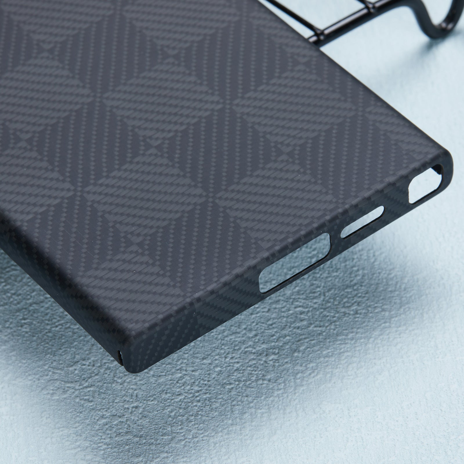 For Samsung Galaxy S24 Ultra Aramid Fiber Case Metal Lens Protection Phone Cover Case-Less Touch Feeling