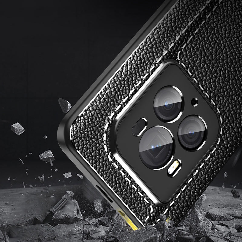 For Honor Magic6 Ultimate 5G Case Non-Slip Grip Litchi Texture TPU Phone Cover