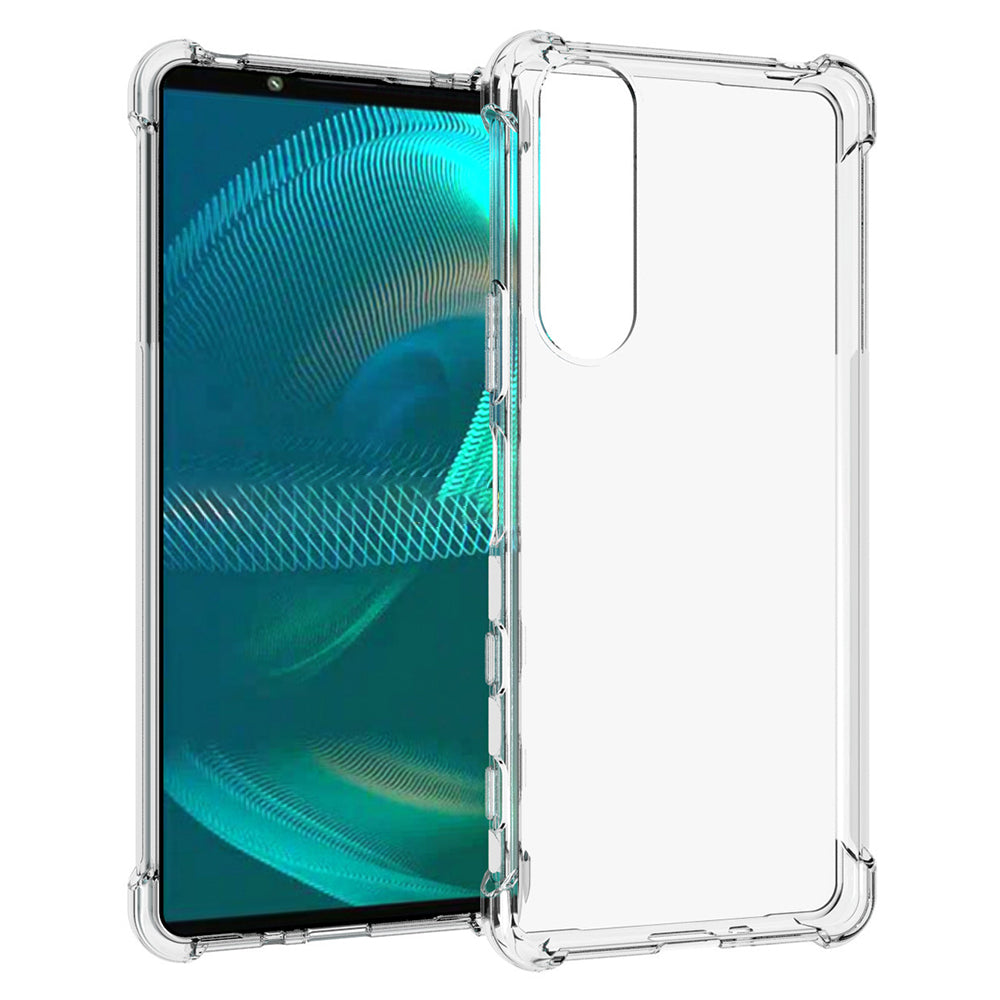 For Sony Xperia 5 III 5G Case Clear TPU Four Corners Bump Proof Phone Cover