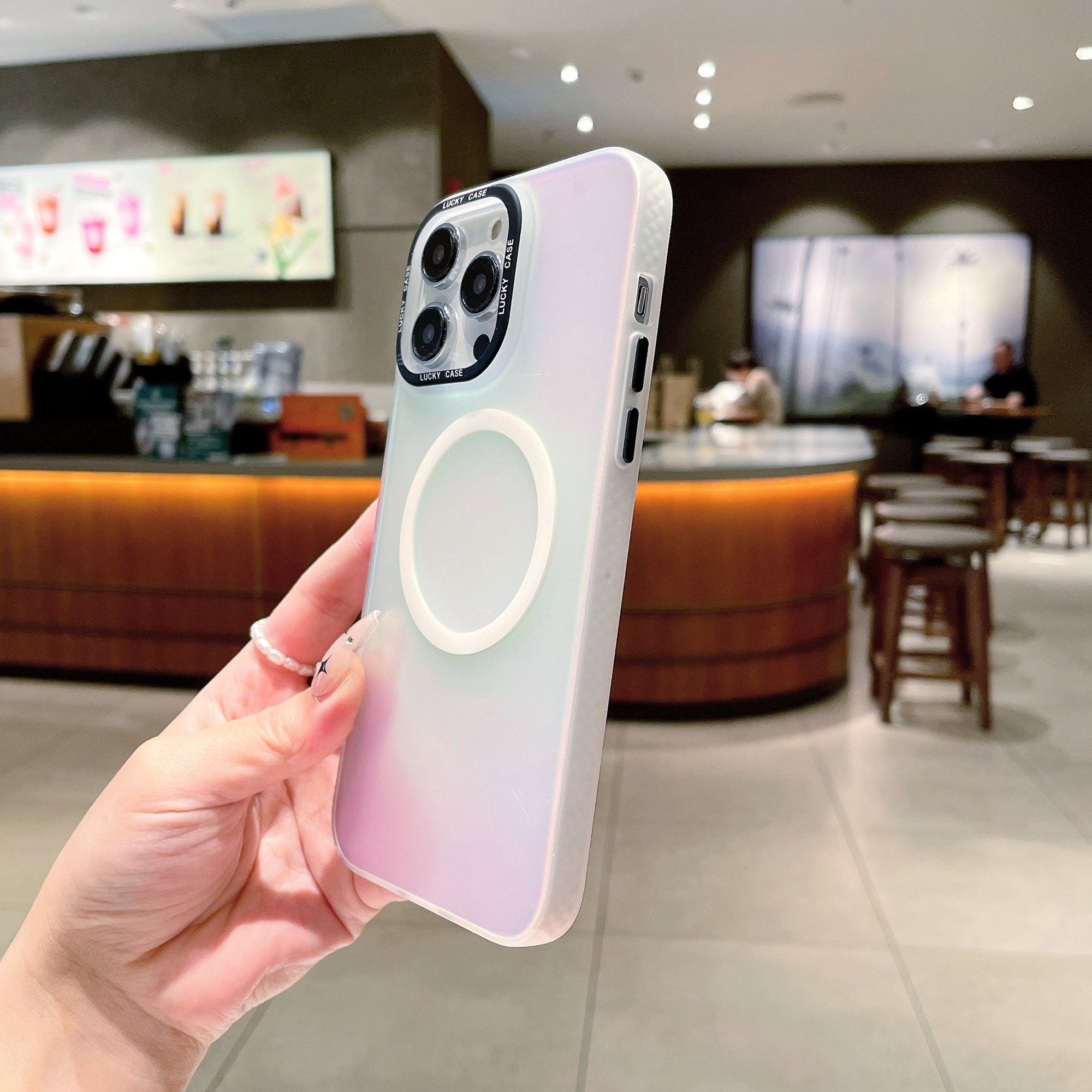 For iPhone 14 Pro Max Case PC+TPU Shockproof Phone Cover Compatible with MagSafe