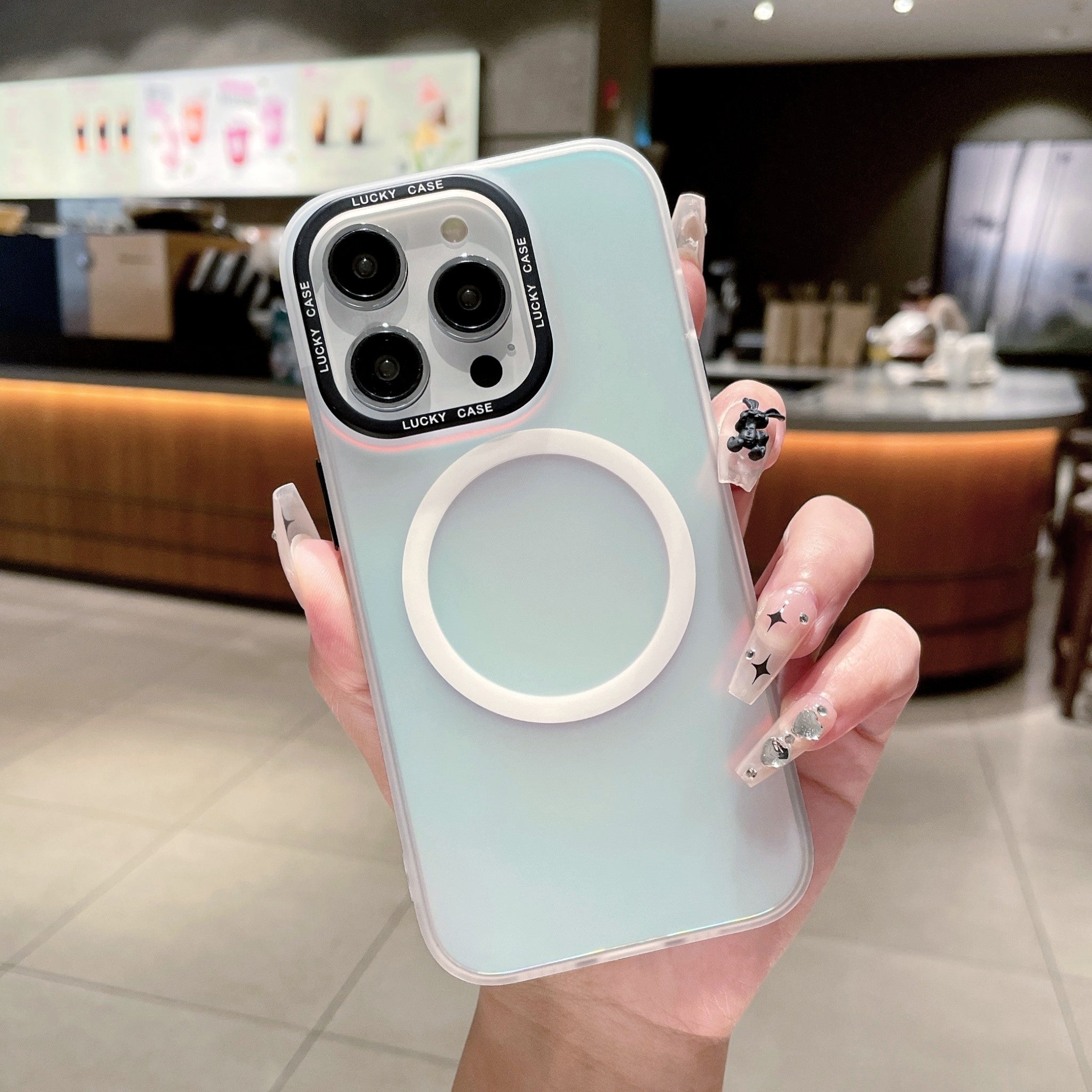 For iPhone 14 Pro Max Case PC+TPU Shockproof Phone Cover Compatible with MagSafe