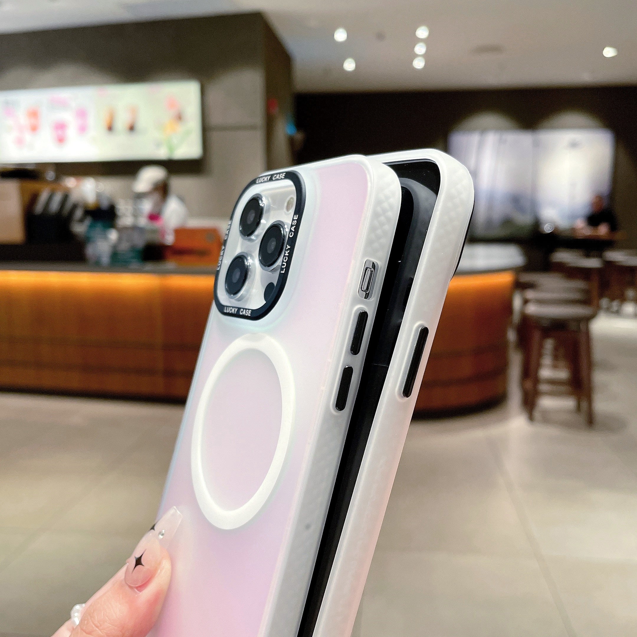 For iPhone 12 Pro 6.1 inch Magnetic Case PC+TPU Drop-proof Phone Cover Compatible with MagSafe