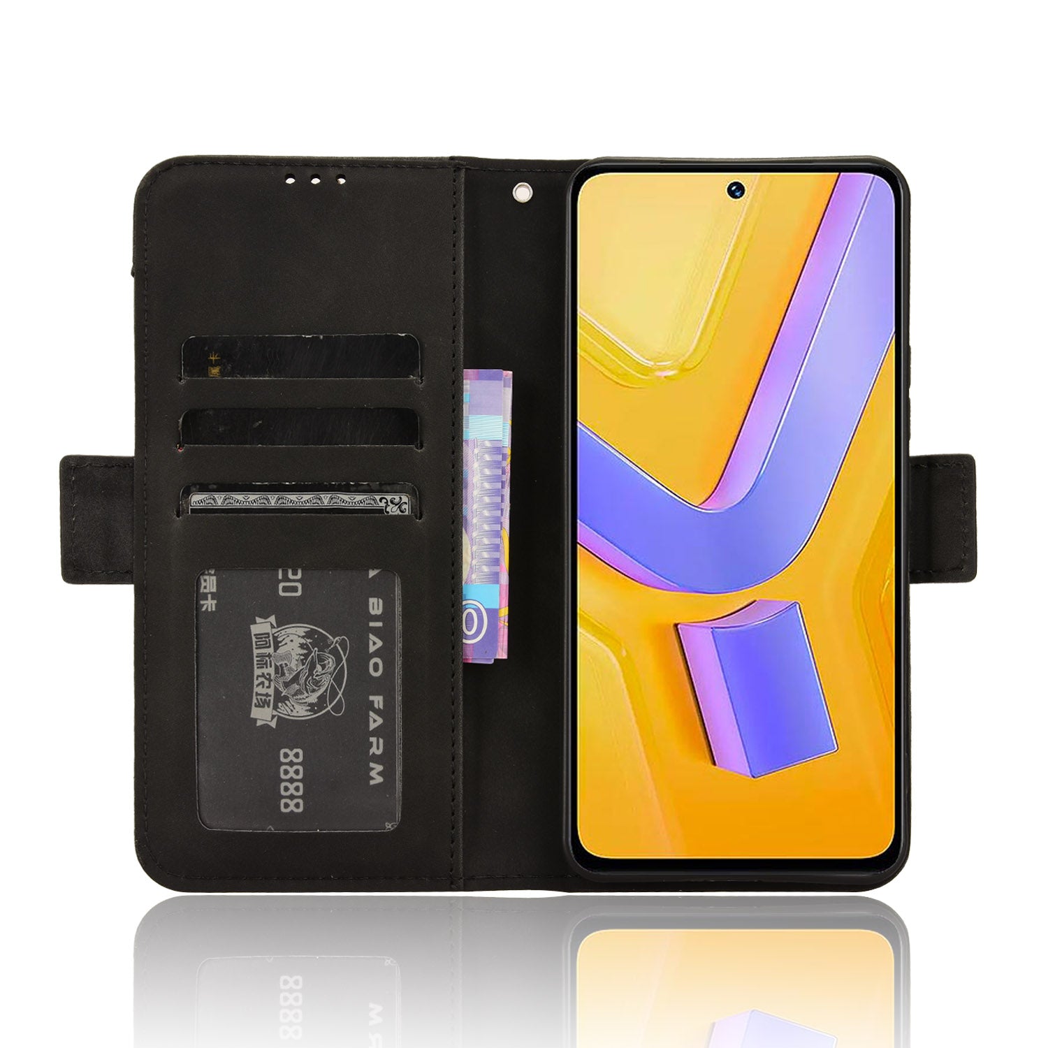 For vivo Y200e 5G / V40 SE 5G / Y100 5G (Indonesia) / V30 Lite 4G / T3 5G / Y100 4G / V30 SE 5G Case Stand Multiple Card Slots Leather Shell