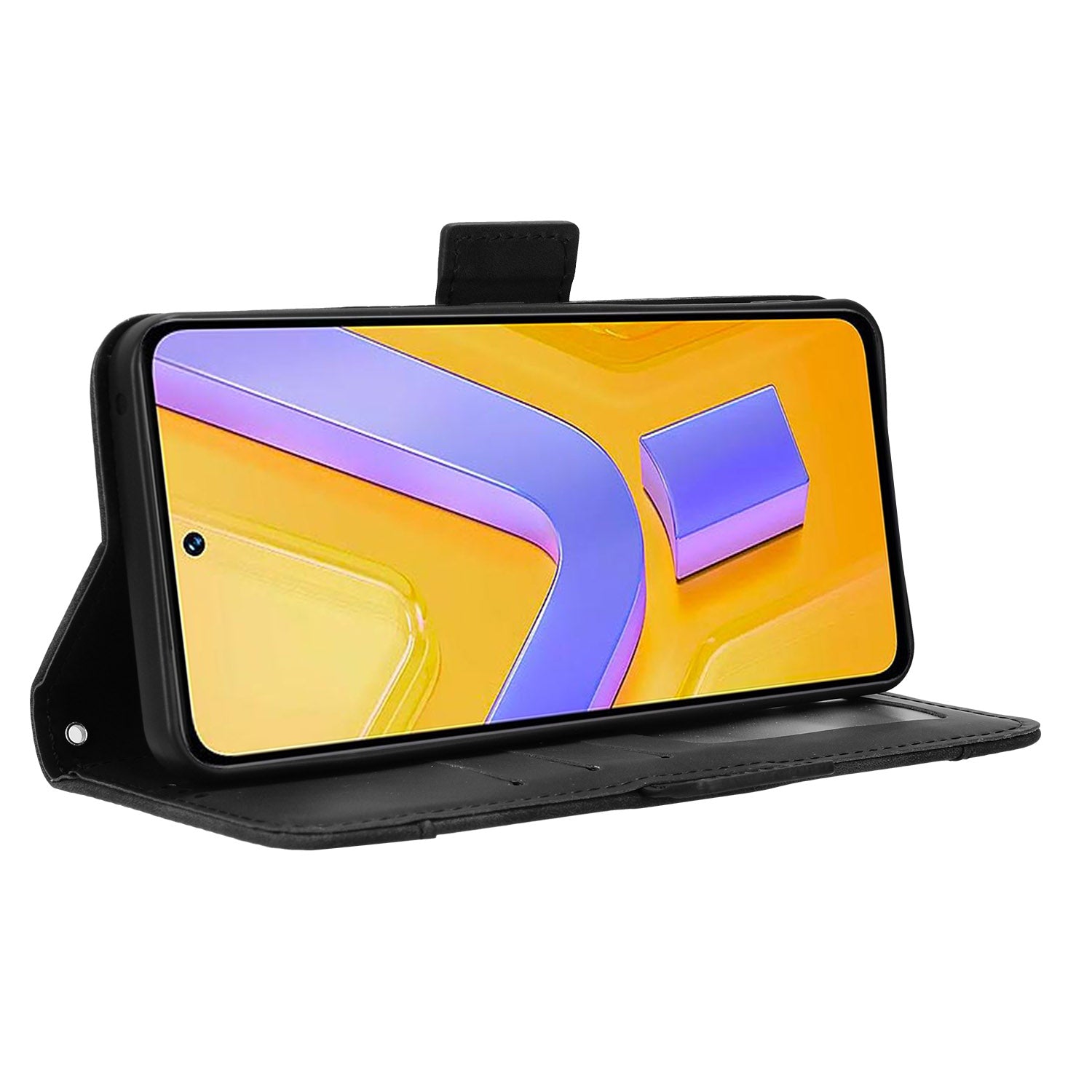 For vivo Y200e 5G / V40 SE 5G / Y100 5G (Indonesia) / V30 Lite 4G / T3 5G / Y100 4G / V30 SE 5G Case Stand Multiple Card Slots Leather Shell