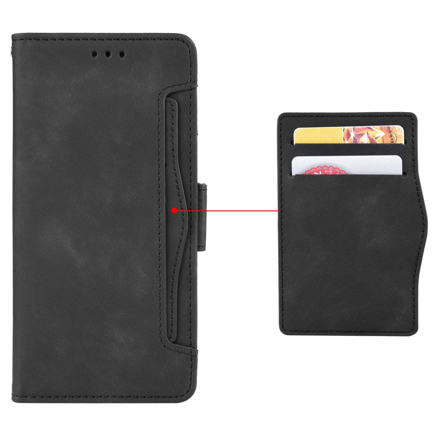 For vivo Y200e 5G / V40 SE 5G / Y100 5G (Indonesia) / V30 Lite 4G / T3 5G / Y100 4G / V30 SE 5G Case Stand Multiple Card Slots Leather Shell