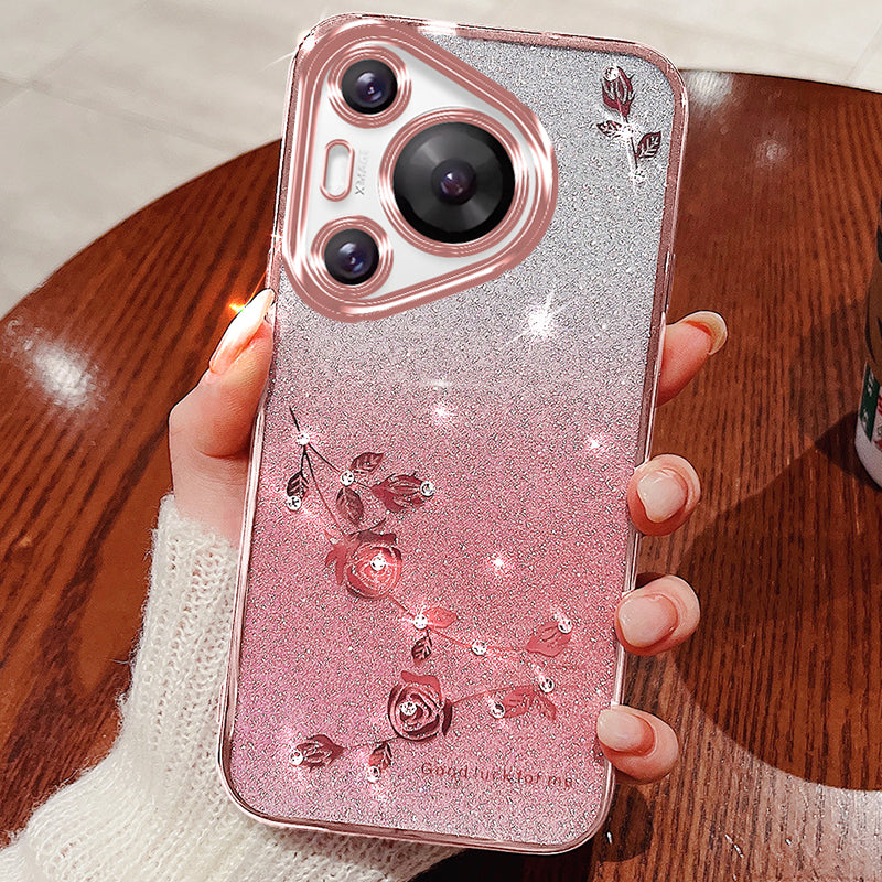 KADEM For Huawei Pura 70 Pro / Pura 70 Pro+ Cell Phone Case Bling Glitter Soft TPU Cover