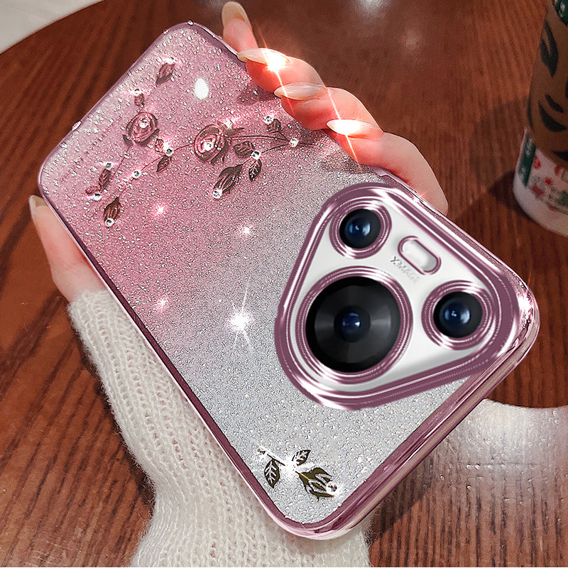 KADEM For Huawei Pura 70 Pro / Pura 70 Pro+ Cell Phone Case Bling Glitter Soft TPU Cover