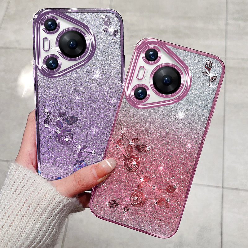 KADEM For Huawei Pura 70 Pro / Pura 70 Pro+ Cell Phone Case Bling Glitter Soft TPU Cover