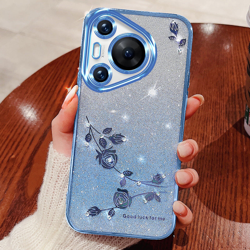 KADEM For Huawei Pura 70 Pro / Pura 70 Pro+ Cell Phone Case Bling Glitter Soft TPU Cover