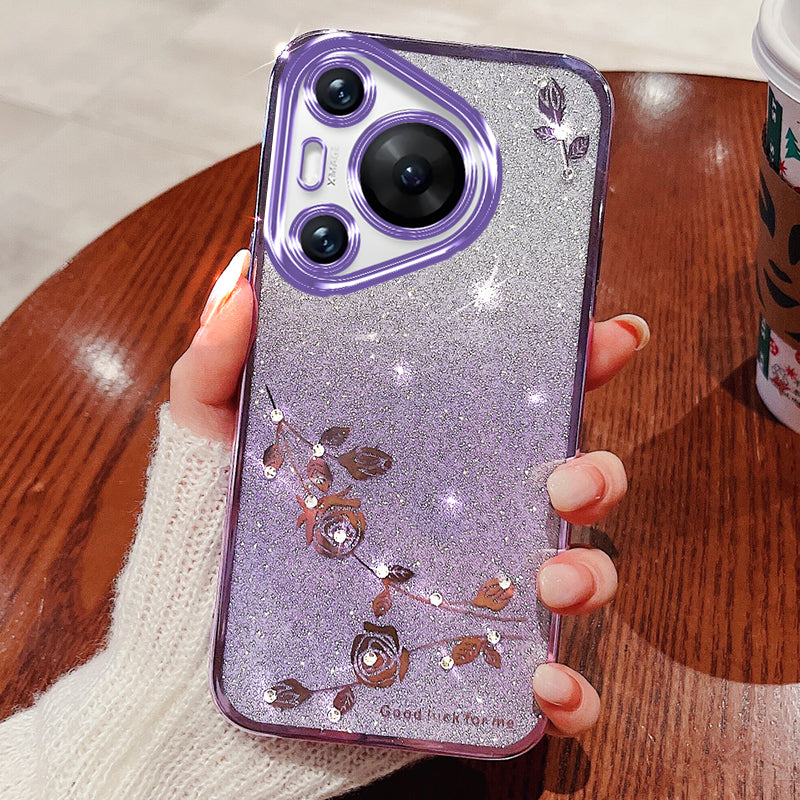 KADEM For Huawei Pura 70 Pro / Pura 70 Pro+ Cell Phone Case Bling Glitter Soft TPU Cover