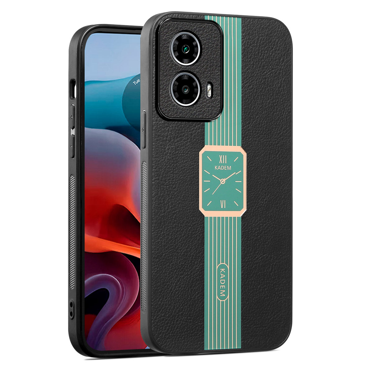 KADEM For Motorola Moto G24 4G Case PU+TPU+Acrylic Anti-drop Phone Cover