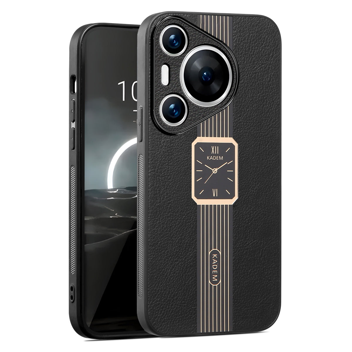 KADEM For Huawei Pura 70 Pro / Pura 70 Pro+ Case Electroplating PU Leather+Acrylic+TPU Phone Shell