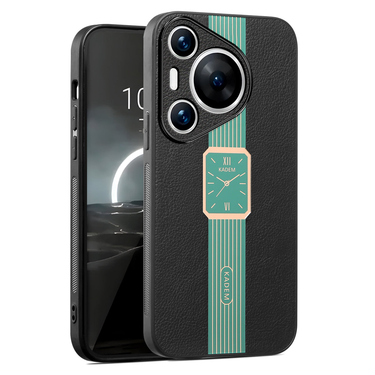 KADEM For Huawei Pura 70 Pro / Pura 70 Pro+ Case Electroplating PU Leather+Acrylic+TPU Phone Shell