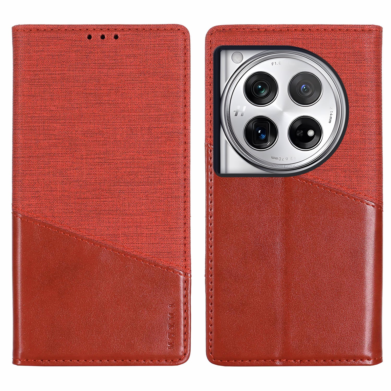 MUXMA MX109 For OnePlus 12 5G RFID Blocking Folio Flip Phone Case Stand Cover