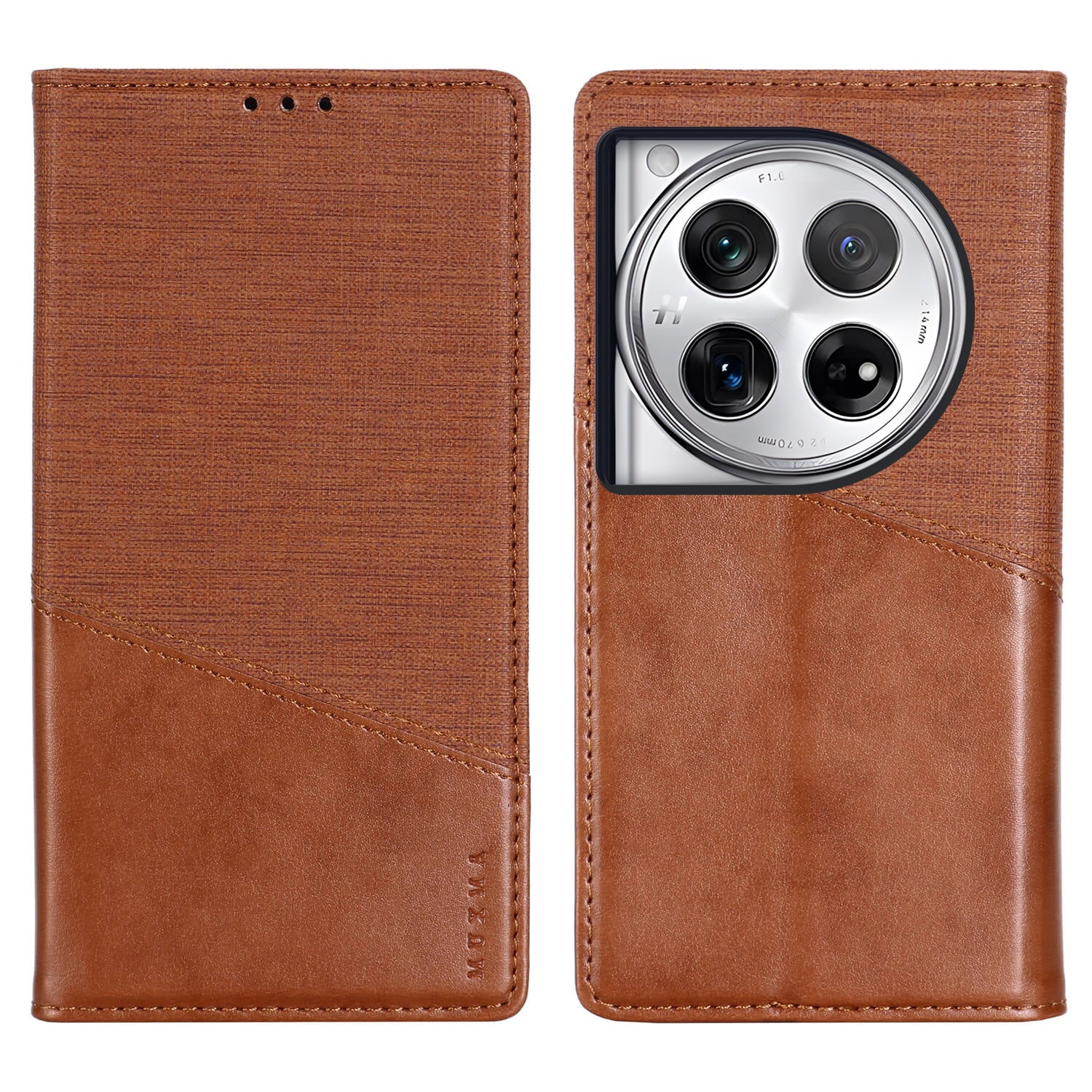 MUXMA MX109 For OnePlus 12 5G RFID Blocking Folio Flip Phone Case Stand Cover