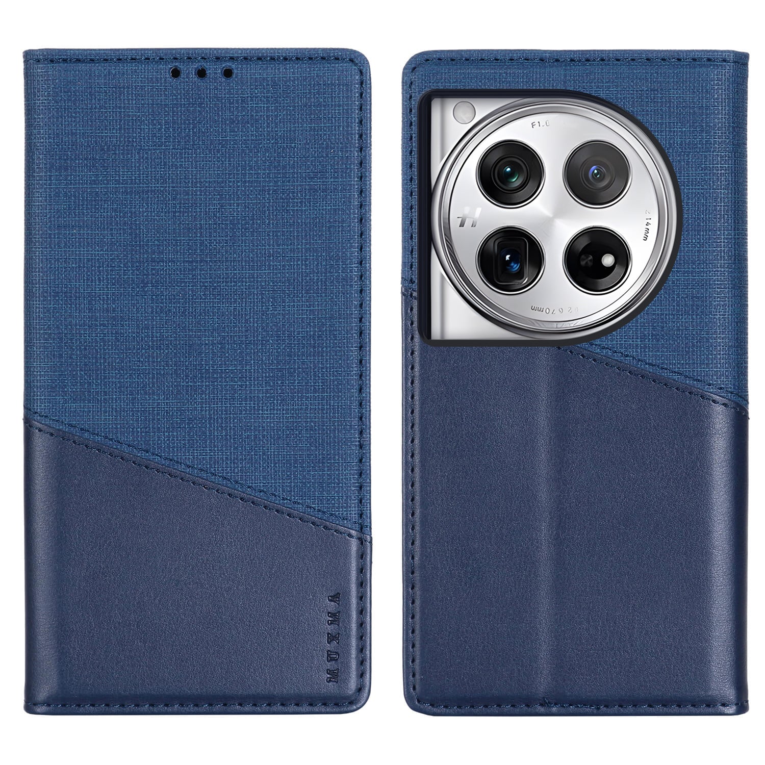 MUXMA MX109 For OnePlus 12 5G RFID Blocking Folio Flip Phone Case Stand Cover