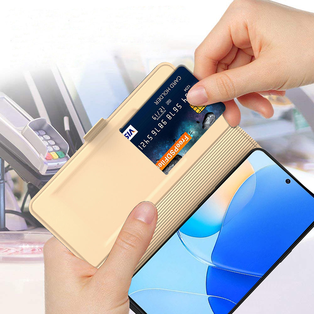 For Huawei nova 12 SE 4G Case Flip Stand PU Leather Cell Phone Cover with Card Slot