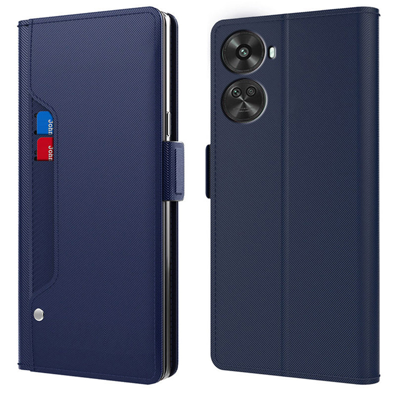 For Huawei nova 12 SE 4G Phone Case Card Slot PU Leather Cover with Mirror