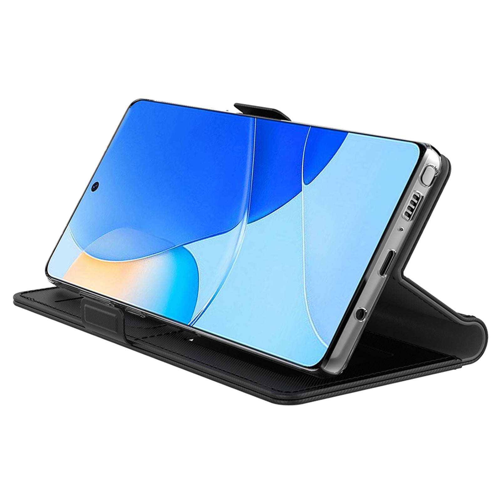 For Huawei nova 12 SE 4G Phone Case Card Slot PU Leather Cover with Mirror