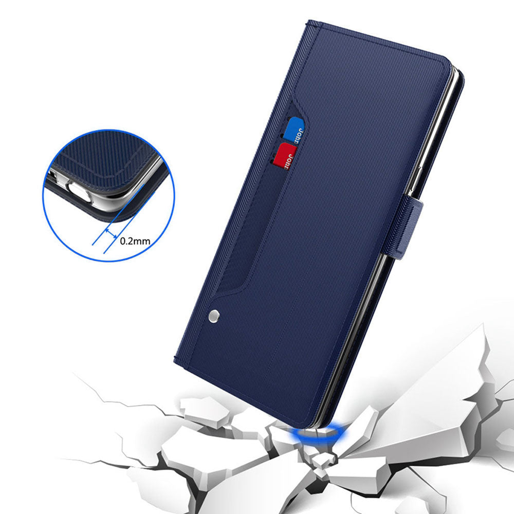 For Huawei nova 12 SE 4G Phone Case Card Slot PU Leather Cover with Mirror