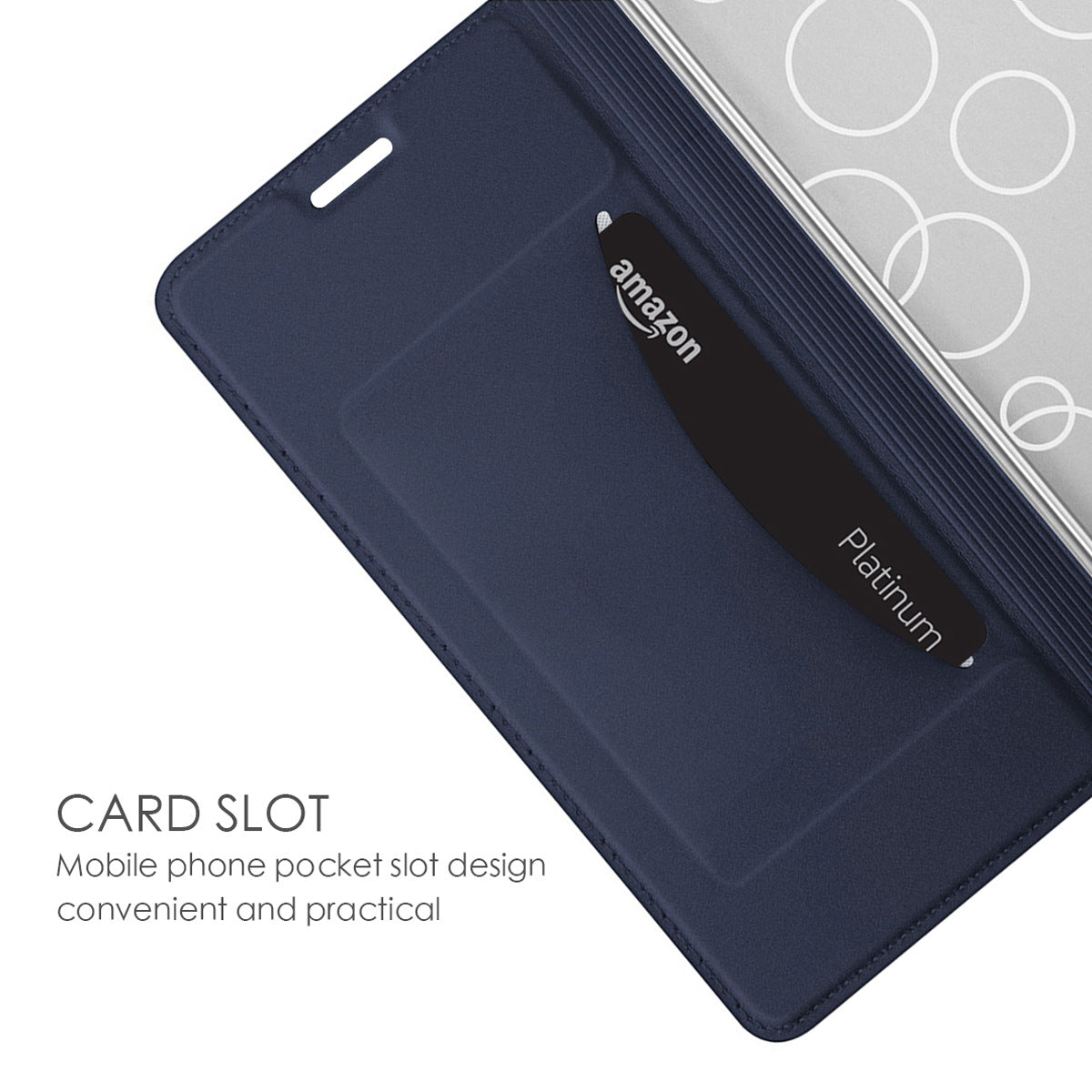For Huawei Enjoy 70z Magnetic Case Card Holder Folding Stand PU Leather Phone Cover