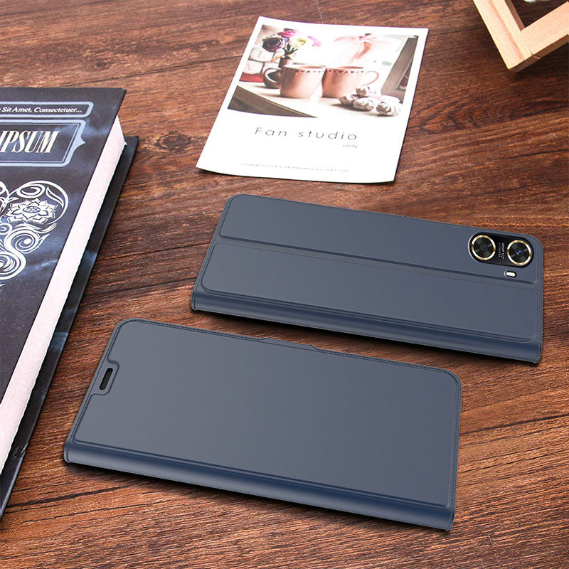 For Huawei Enjoy 70z Magnetic Case Card Holder Folding Stand PU Leather Phone Cover
