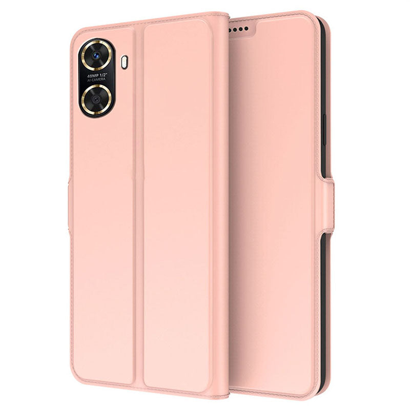 For Huawei Enjoy 70z Magnetic Case Card Holder Folding Stand PU Leather Phone Cover