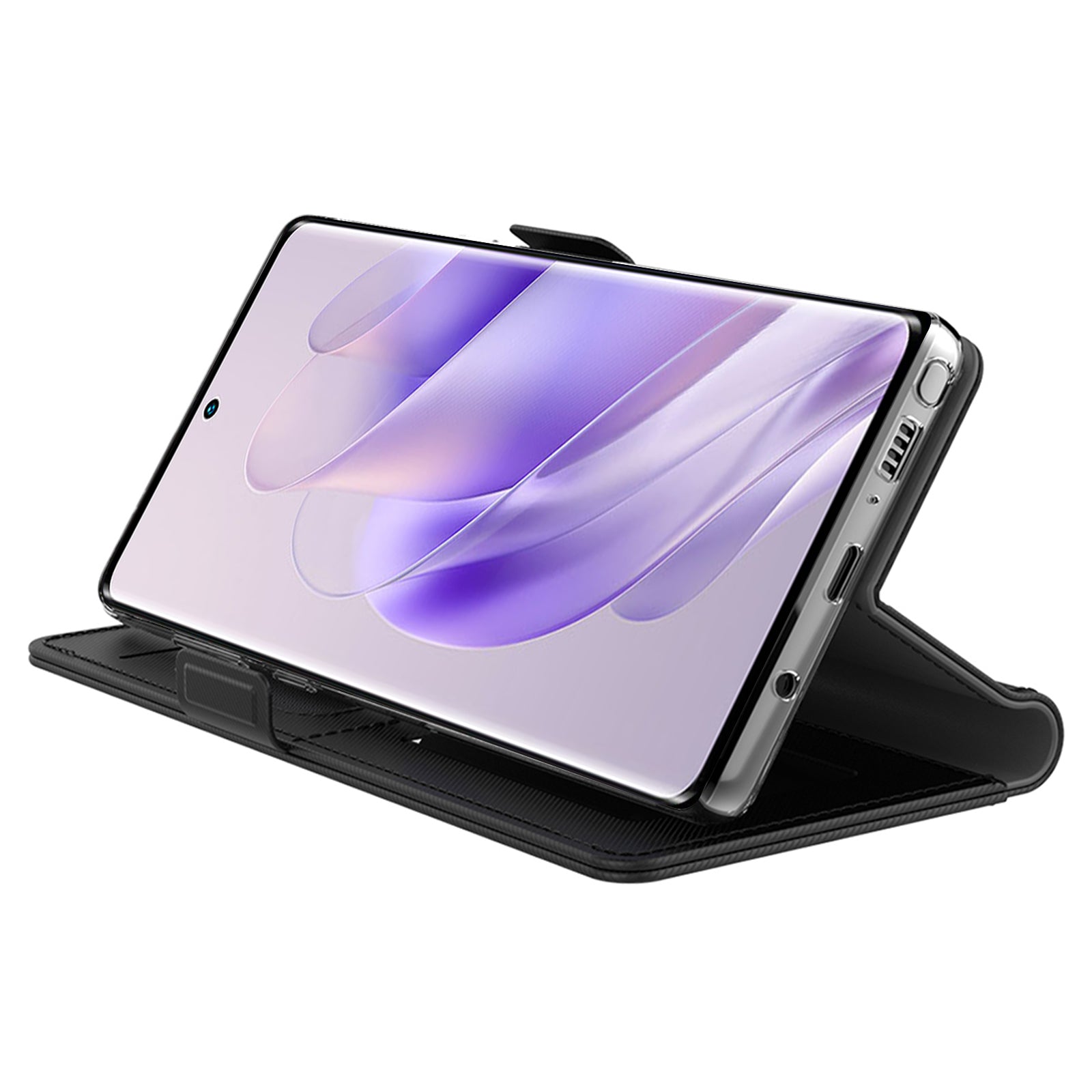 For Transsion Infinix Note 40 Pro 5G Case Leather Card Slot Phone Cover with Mirror