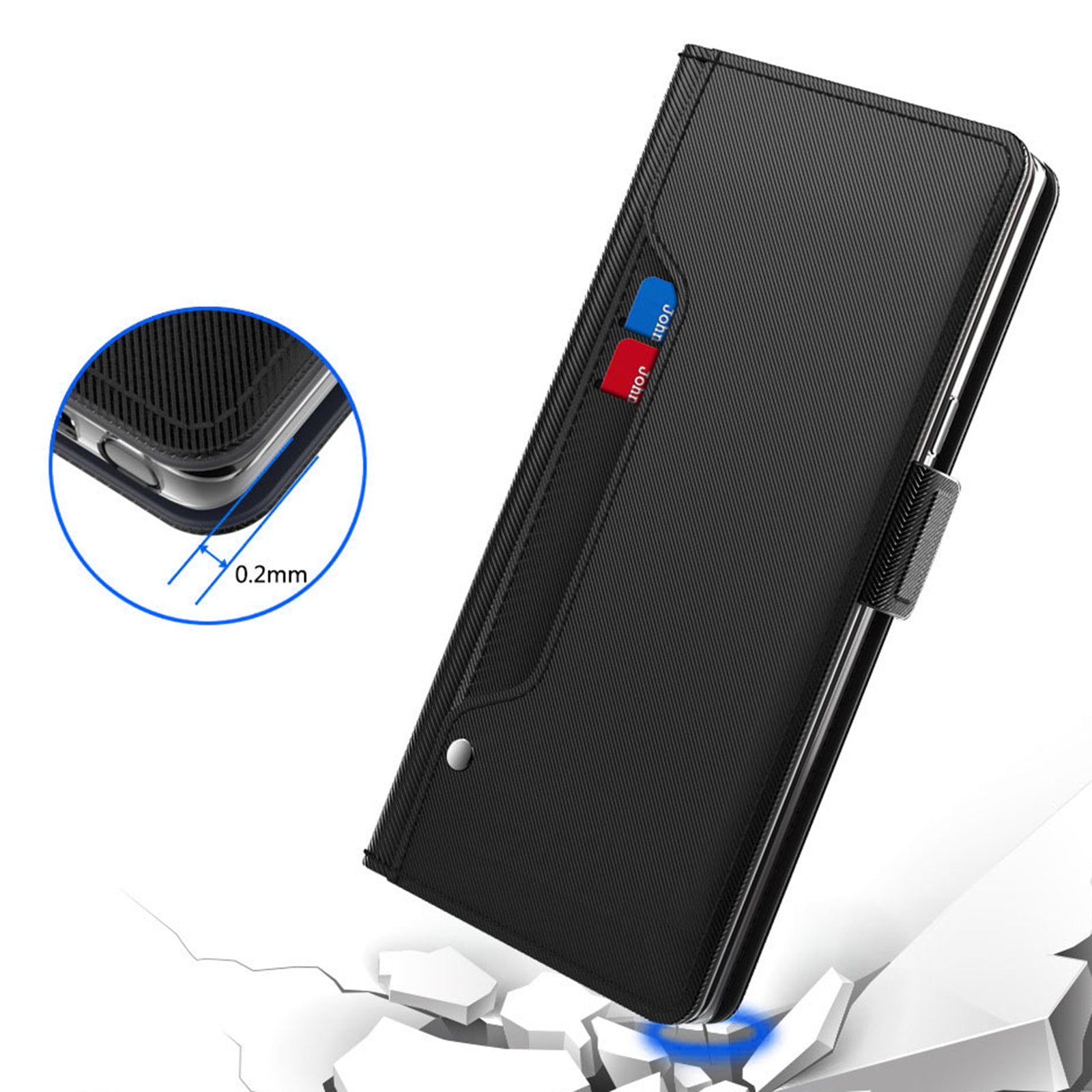 For Oppo Reno11 F 5G / F25 Pro 5G Case Leather Folding Stand Phone Cover with Card Holder