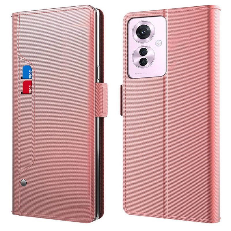 For Oppo Reno11 F 5G / F25 Pro 5G Case Leather Folding Stand Phone Cover with Card Holder