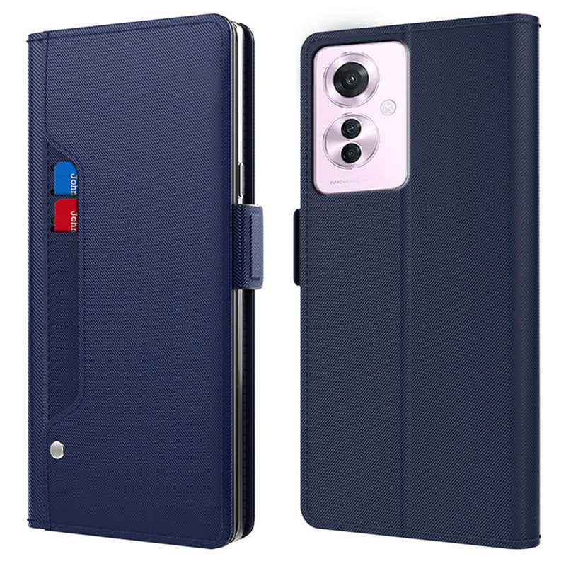 For Oppo Reno11 F 5G / F25 Pro 5G Case Leather Folding Stand Phone Cover with Card Holder