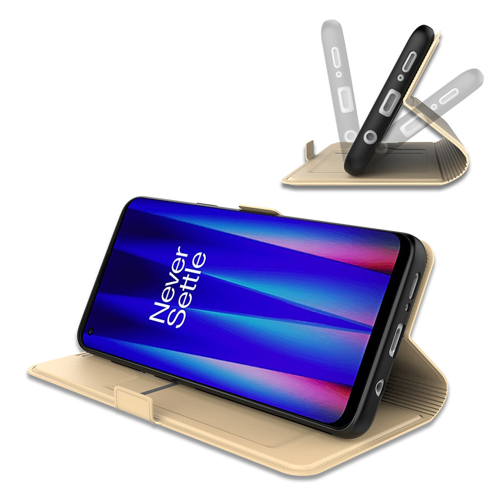 For OnePlus Ace 3V 5G Magnetic Phone Case Card Holder PU Leather+TPU Cover