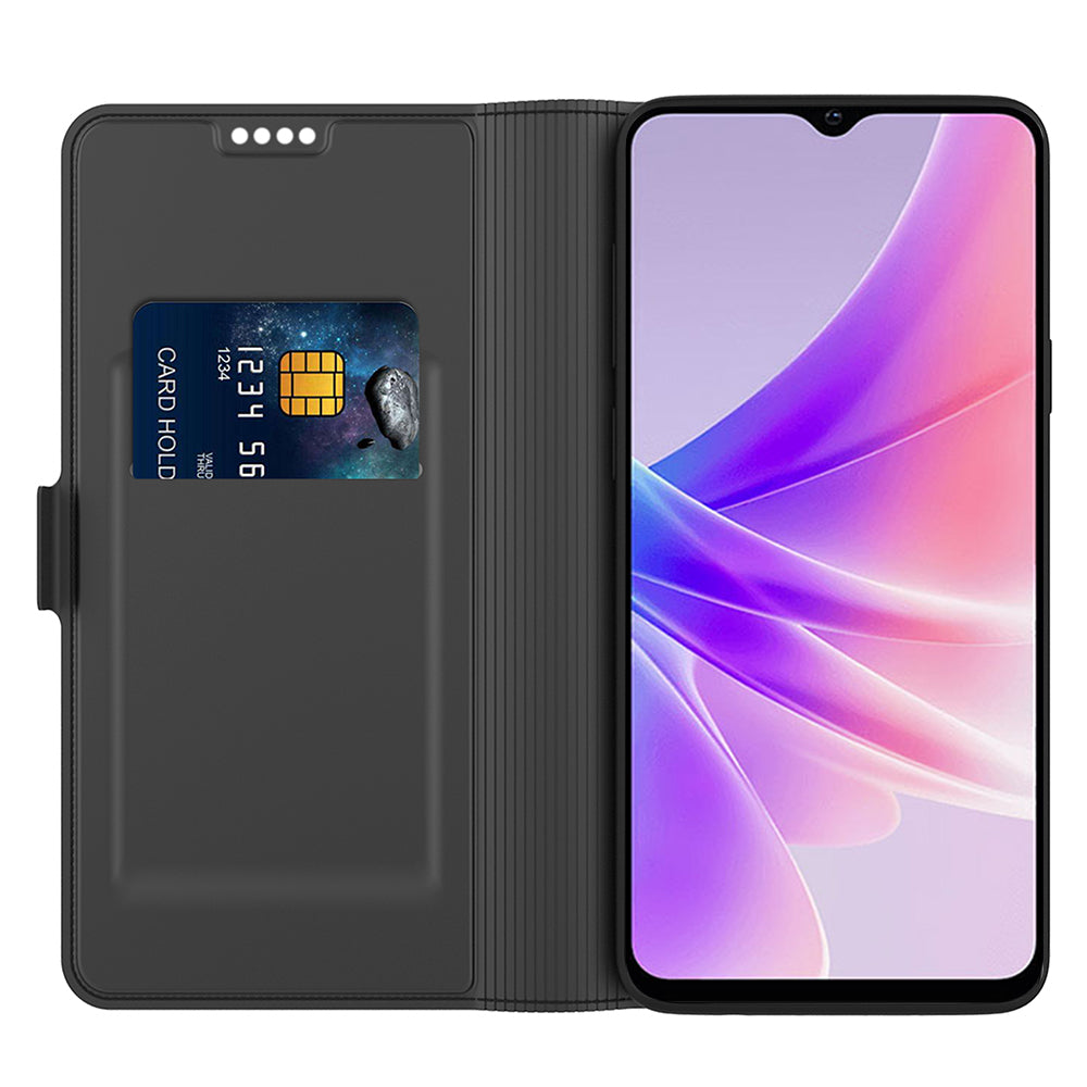 For Oppo Reno11 F 5G / F25 Pro 5G Magnetic Phone Case Flip PU Leather Cover with Card Slot