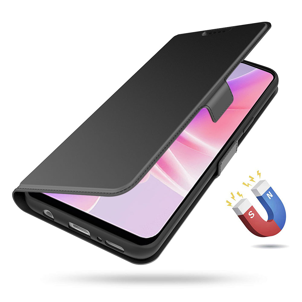 For Oppo Reno11 F 5G / F25 Pro 5G Magnetic Phone Case Flip PU Leather Cover with Card Slot