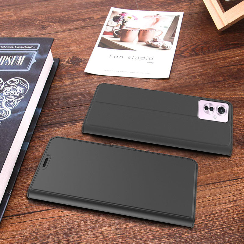 For Oppo Reno11 F 5G / F25 Pro 5G Magnetic Phone Case Flip PU Leather Cover with Card Slot