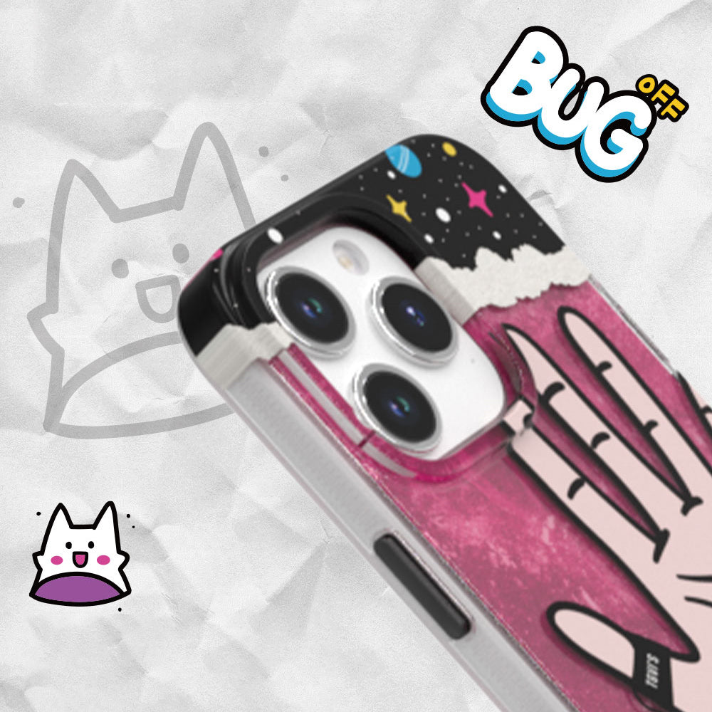 TGVI'S Stylish Series For iPhone 15 Pro Case Graffiti Style PET+TPU Anti-drop Phone Cover