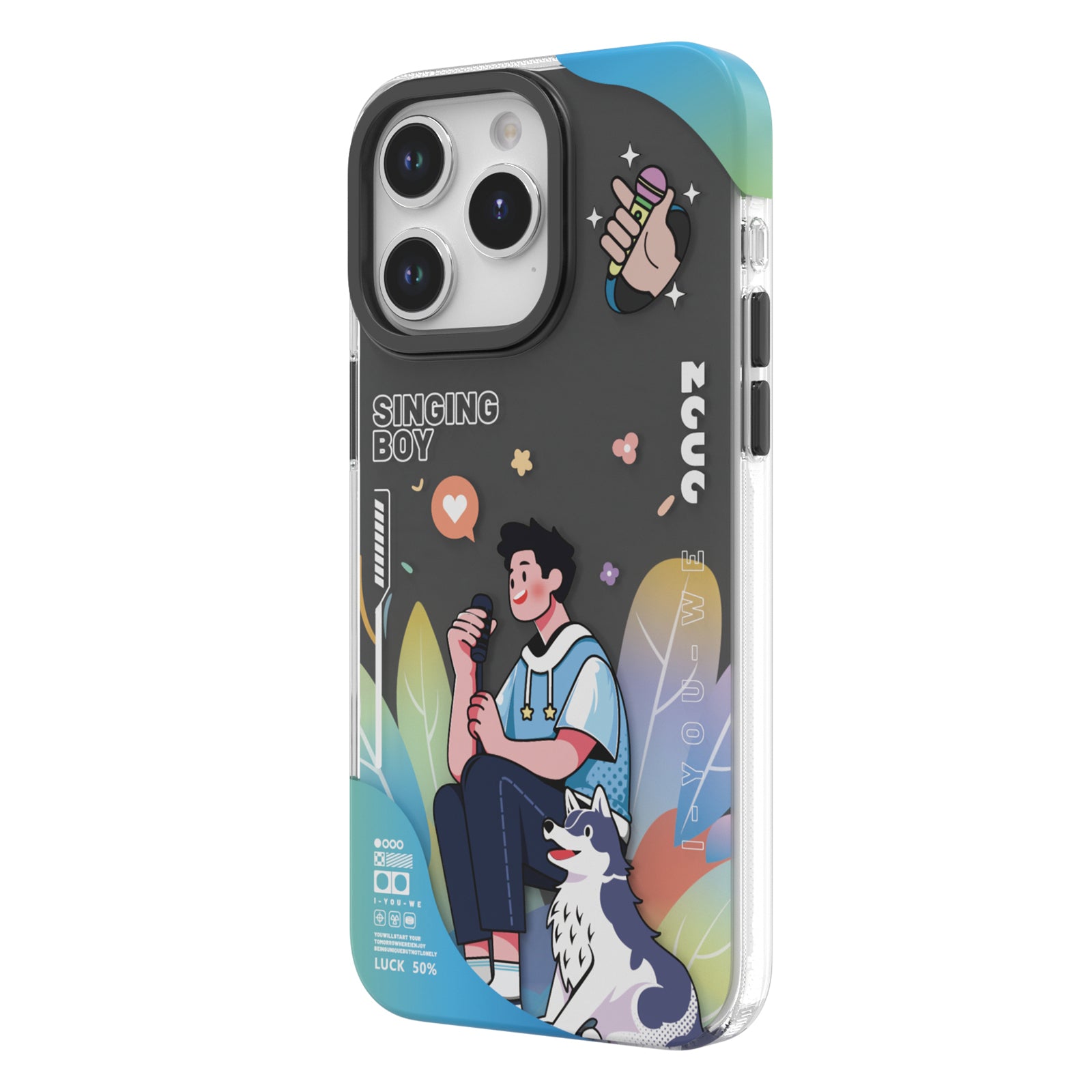 TGVI'S Stylish Series For iPhone 15 Pro Max Case Musical Style IML PET+TPU Phone Cover
